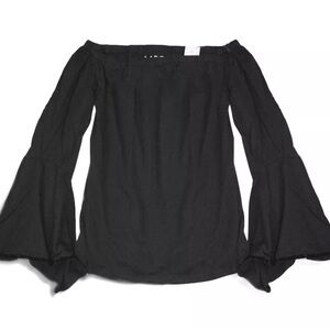 Off the shoulder black top